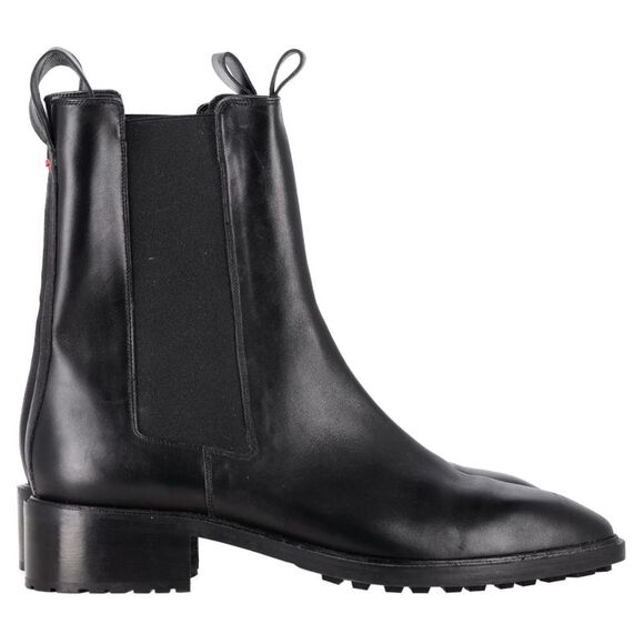 Aeyde Jack Ankle Boots in Black Leather